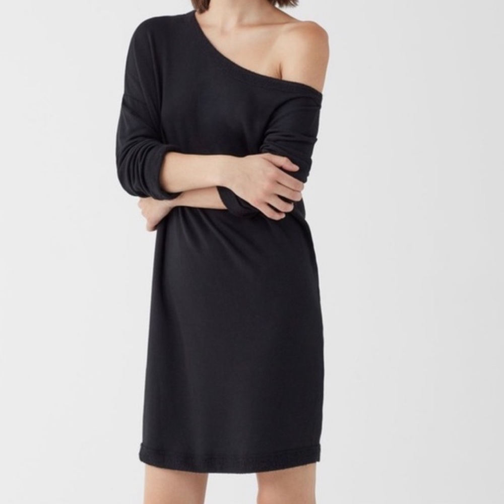 Splendid French Terry Off-the-shoulder Dress Size M